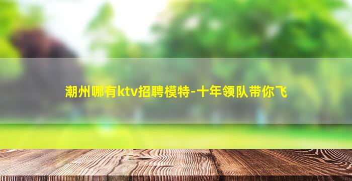 潮州哪有ktv招聘模特-十年领队带你飞